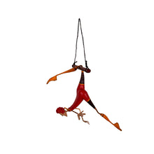 Load image into Gallery viewer, Mobile Paper Mache Sculpture Small Trapeze Artist Figure