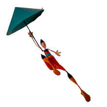 Load image into Gallery viewer, Paratrooper Mobile Paper Mache Sculpture