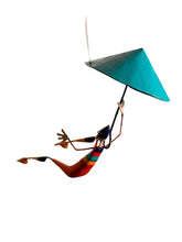 Load image into Gallery viewer, Paratrooper Mobile Paper Mache Sculpture