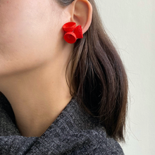 Cargar imagen en el visor de la galería, Aro Cráter Perno de Plata