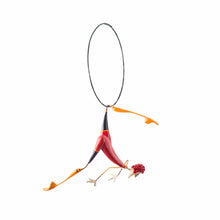 Load image into Gallery viewer, Acrobat with Red Ring, Mobile Paper Mache Sculpture