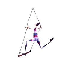 Load image into Gallery viewer, Mobile Paper Mache Sculpture Trapeze Figure