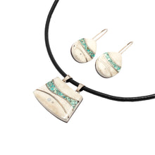 Cargar imagen en el visor de la galería, Conjunto Ondas (Collar + Aros)