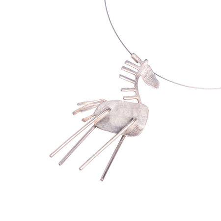 Toy-Horse Necklace with Mobile Legs