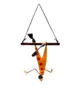 Load image into Gallery viewer, Mobile Paper Mache Sculpture Small Trapeze Artist Figure