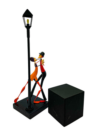 Paper Mache Sculpture Couple of Tango Figure
