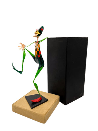 Paper Mache sculpture figure The Harlequin