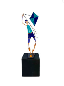 Sculpture en papier mâché Figure Cerf-volant