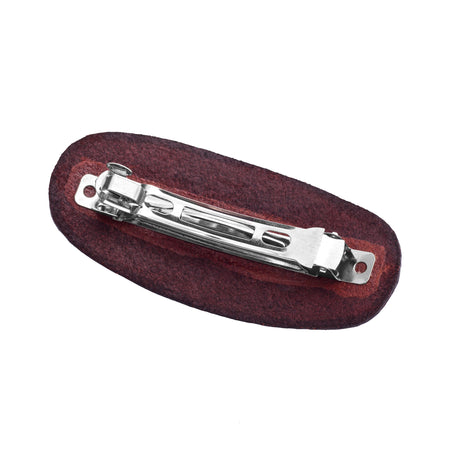 Large Leather Hair Buckle