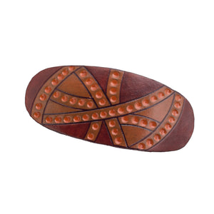 Large Leather Hair Buckle