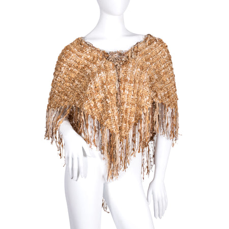 Poncho  Boutons en soie