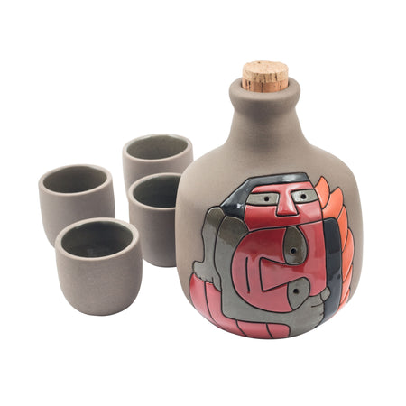 Bottle + 4 glasses
