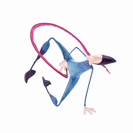 Paper Mache Sculpture Gymnast Figure