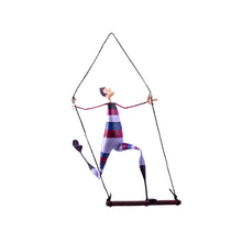 Load image into Gallery viewer, Mobile Paper Mache Sculpture Trapeze Figure