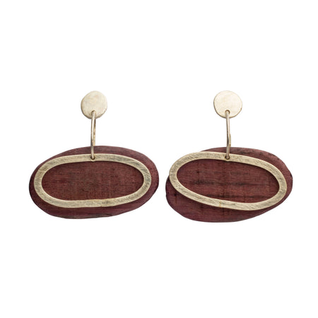 Horizontal Lagoon Earrings